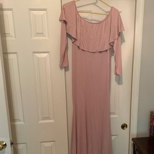Pink Blush Maternity Mauve Gown